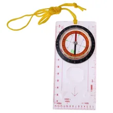 1 шт карта компас со шкалой с шейным ремешком Открытый Кемпинг Пешие прогулки специальный компас опорная пластина линейка карта компас со шкалой прозрачный цвет