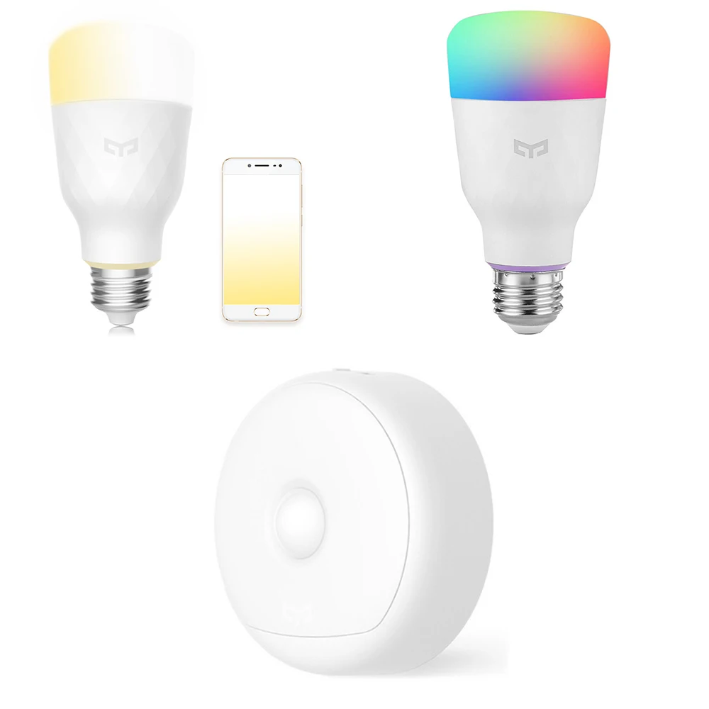 

Yeelight LED Bulb Combination Light USB Night Lamp E27 / Smart Bulb ( Dual Color Temperature / RGBW ) for Living Room Bedroom