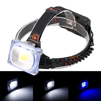 

LED Headlamps High Power USB Rechargeable Headlight COB Wide Angle Head Lamp Torch 3 Modes Camping Lantern Frontal Lamp 2*18650