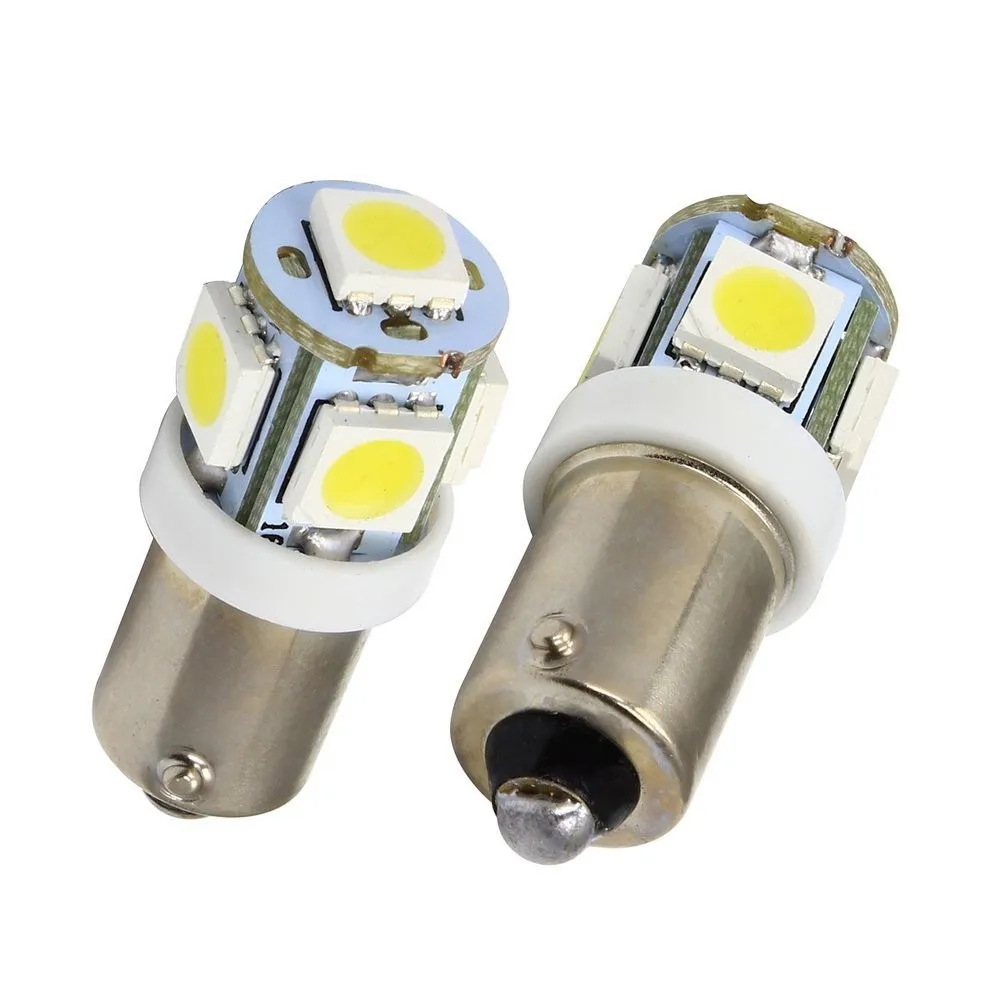 300 шт. BA9 BA9S 5SMD 5050 теплый белый W6W 182 257 363 Автомобильный светодиодный индикатор лампы просвет Боковой Свет 3000 K