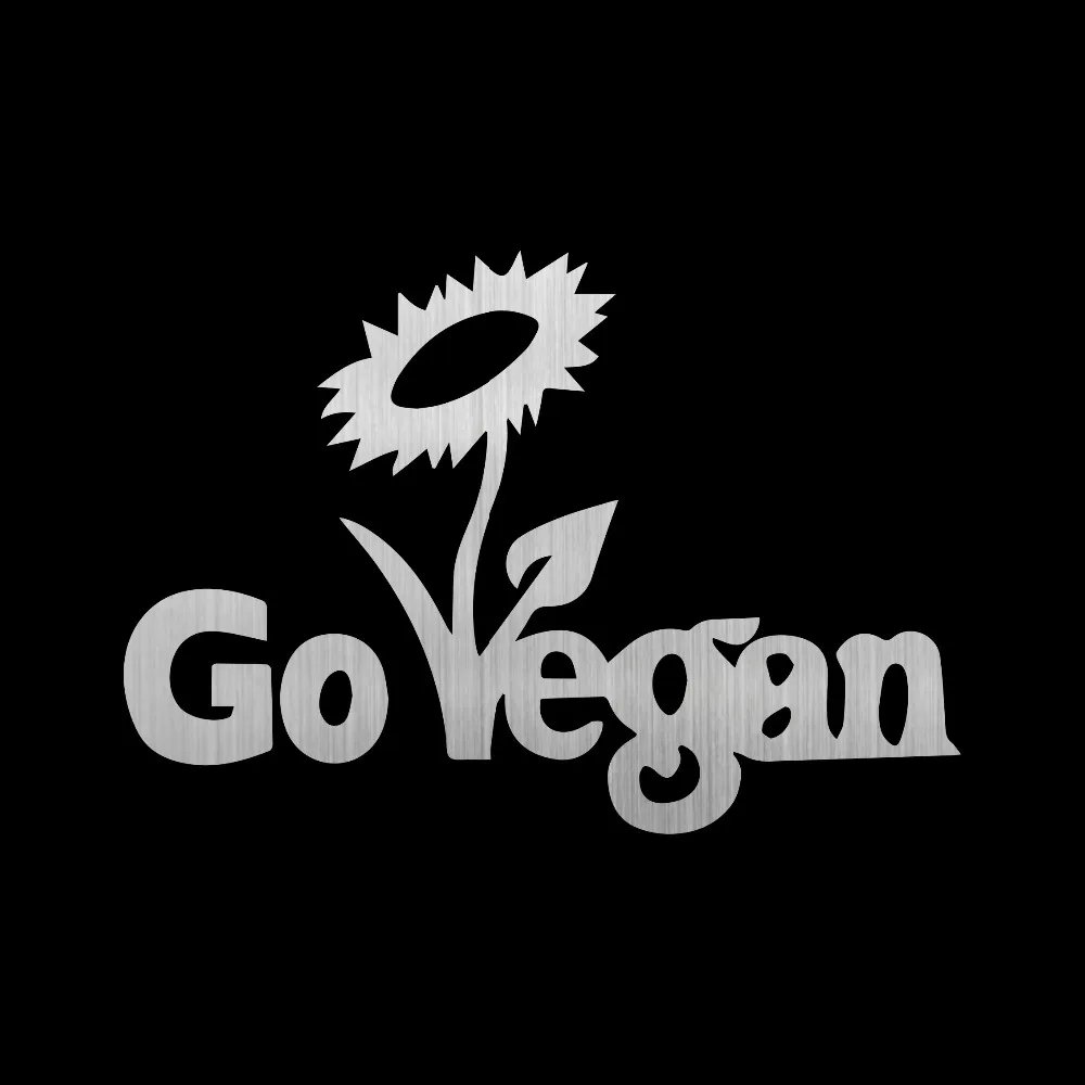 Tancredy 15,8*11 см цветок Go Vegan автомобильный стикер s и наклейки Наклейка на автомобильный бампер автомобиль Стайлинг украшение дверь тело стикер окна