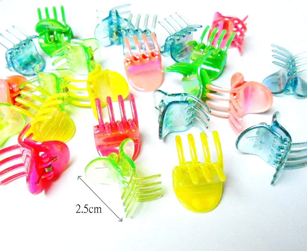 

100pc Mini Hair Clips Carnival Girls Dressup Kids Birthday Party Favor Novelty Prize Gift Pinata Bag Filler Favour Loot carnival