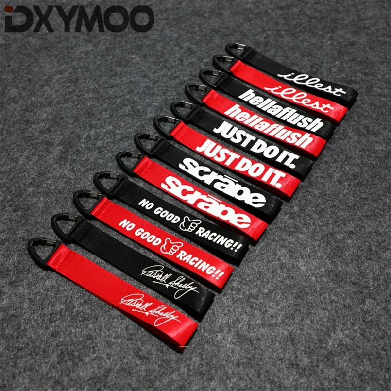 

Drift Just DO it Scrape Hellaflush Car Keychain Auto Decorate Accessories Cycling Racing ATTACK MAX Key Ring