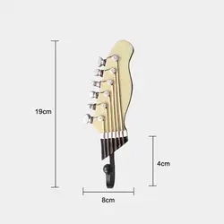 Новинка 3 шт. ретро-гитара в форме головы крючок одежда шляпа Вешалка Крюк настенный МК
