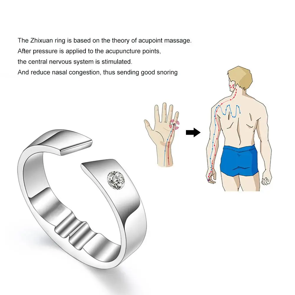 Анти храп титановое стальное кольцо клипса от храпа против храпа устройство палец кольцо Бытовая помощь для сна для взрослых