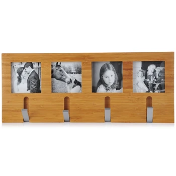 

50 x 20Cm Natural Bamboo Hanger Wall Hanging Debris Handbag Hat Scarf Hook Decorative Keychain Photo Frame Hook Hanger