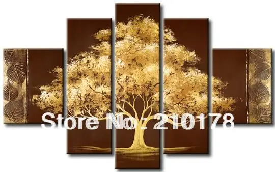 

5pcs MODERN ABSTRACT HUGE WALL ART OIL PAINTING ON CANVAS LA5-052