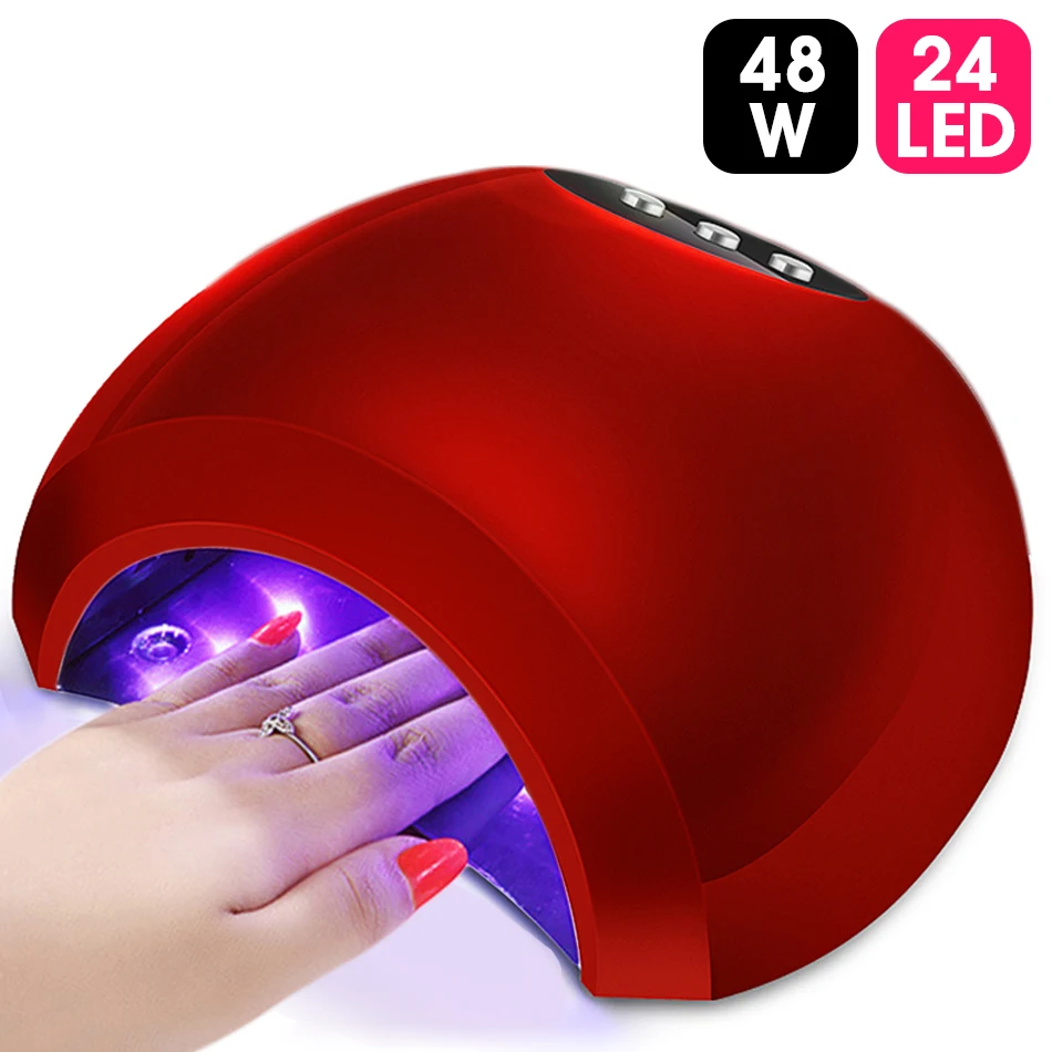 ViiNuro 48W UV Lamp Gel LED Nail Lamp High Power For Nails All Gel Polish Nail Dryer Sensor Sun
