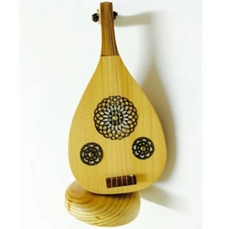 

European Style Simulation Mini Musical Instrument Model Oud Refinement Craftwork Birthday Gift Home Furnishing Articles L596