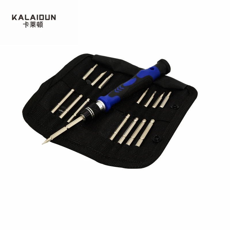 Набор многофункциональных отверток KALAIDUN Torx 9 в 1 двухсторонняя Холщовая Сумка для