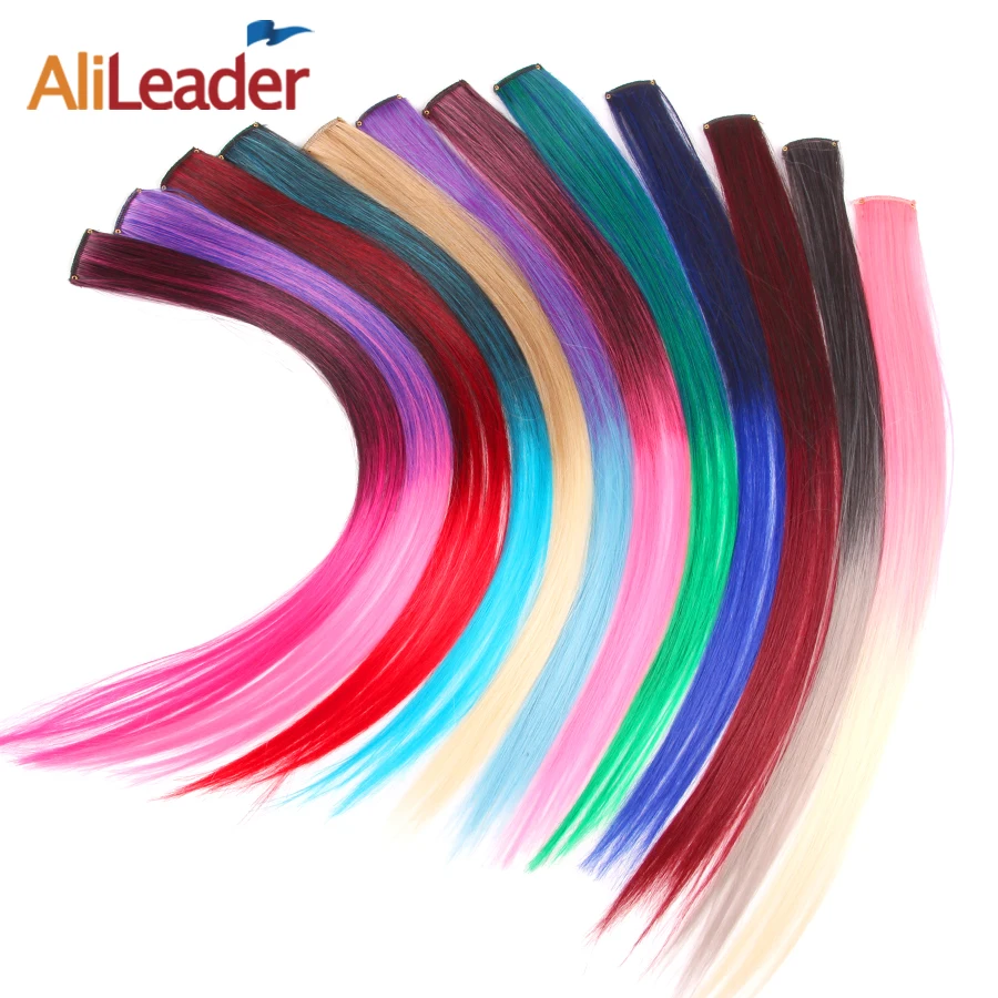 Alileader 12 Pcs Lot Ombre Hair Extensions Clip In One Hairpieces