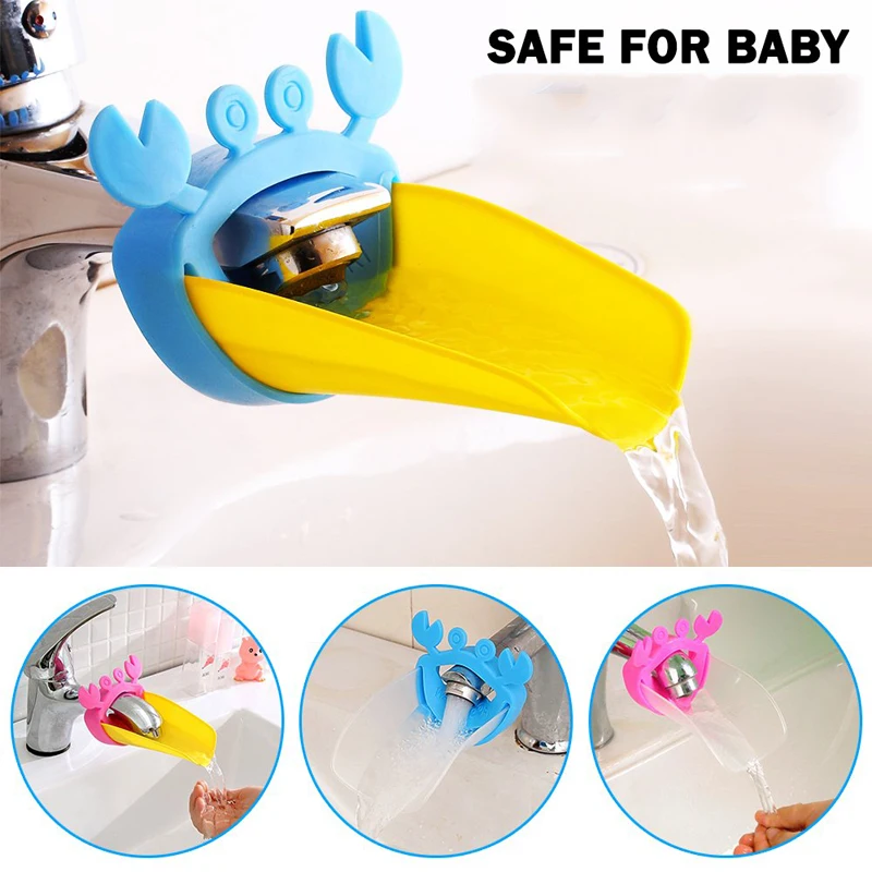 Faucet Extender Sink Handle Extension Toddler Kid Bathroom Children Hand Washing Tools Tap