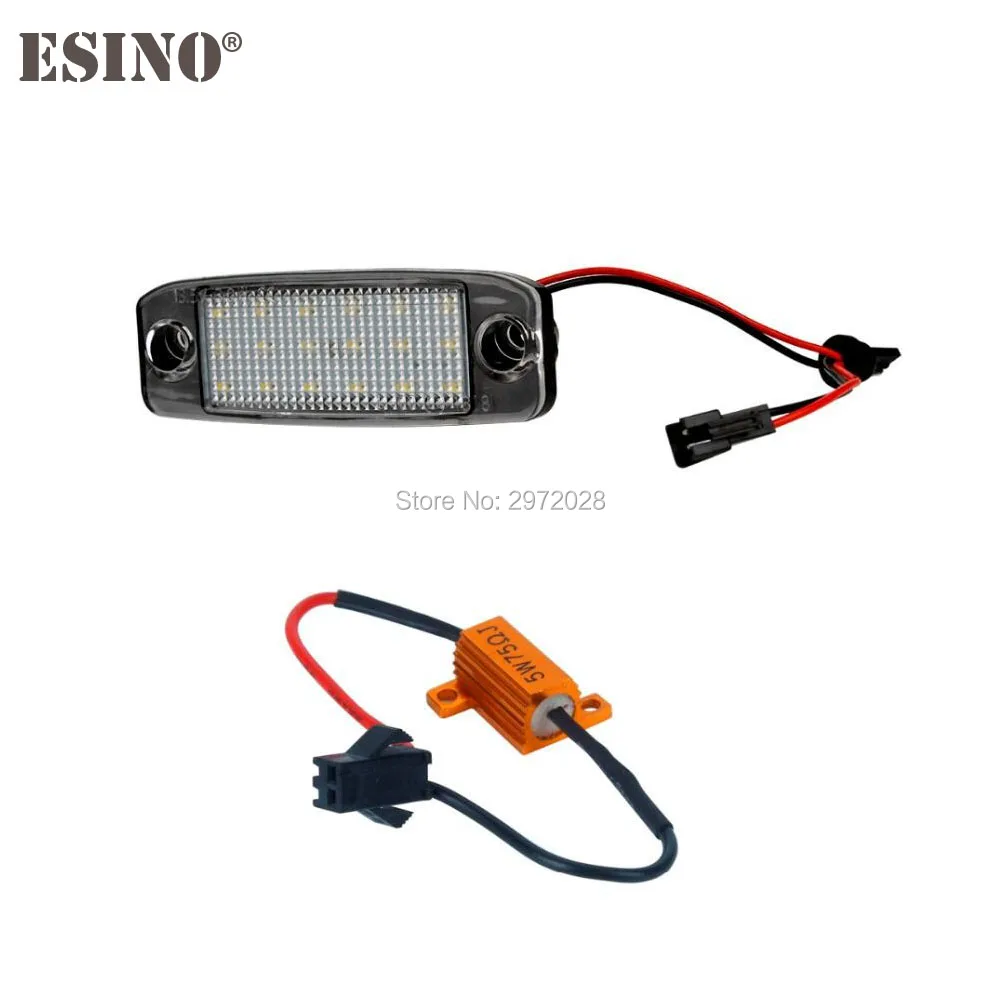 СВЕТОДИОДНЫЙ Автомобильный номерной знак 2 шт. без ошибок CANBUS OBC 18 SMD для Hyundai Terracan