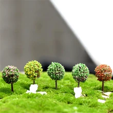 5 шт./лот мох, микропейзаж украшения Декоративное Дерево Модель дерева цветка материальное украшение ландшафтный дизайн Вишневое дерево