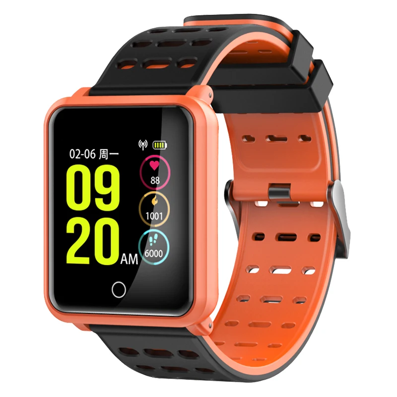 N88 Smart Watch Professional Waterproof Heart Rate Blood Pressure Sport Monitoring Calls SMS Remind Anti-lost Gsensor Wristwatch |