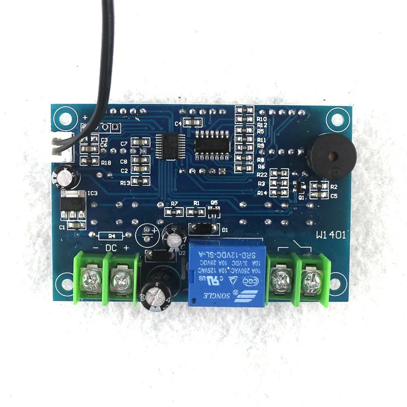 Интеллектуальный температурный регулятор с NTC датчиком W1401. LED дисплей питание