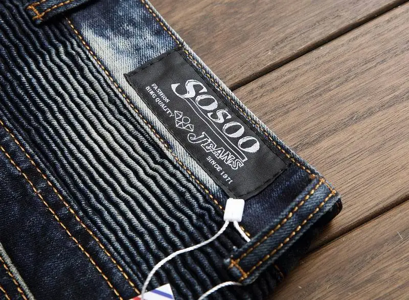 Новый Для Мужчин's джинсы тонкие прямые цилиндр молния раза мужчин стиральная мотобрюки Проблемные Джинсы для женщин мужчин одежда 2019