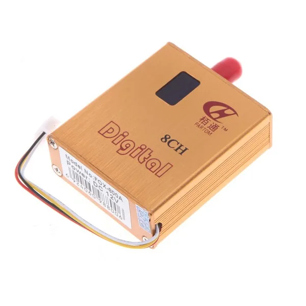 PARTOM 1.2G 8CH 800MW Wireless Camera Video AV Audio Transmitter TX for FPV OSD