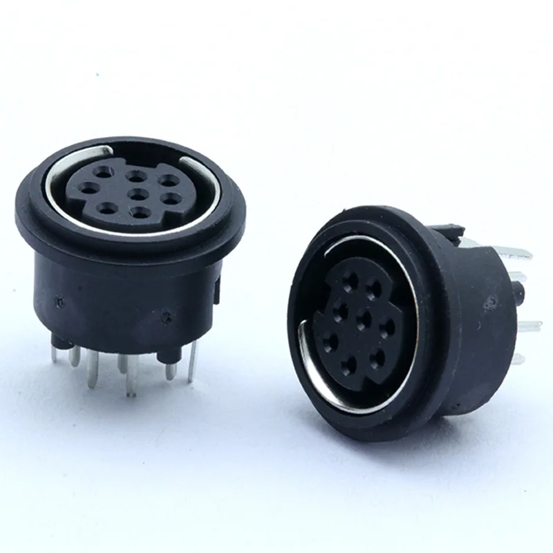 Мини 8Pins PS2 Jack DIN S клеммные коннекторы разъем 8P 20 шт. 180 градусов|Соединители| |