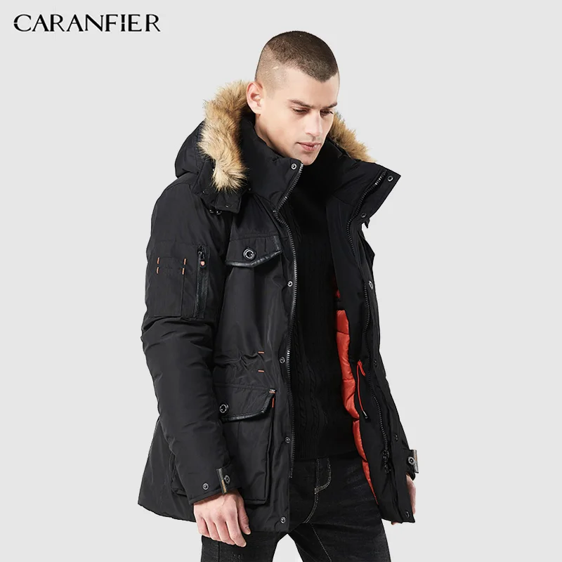 slim fit parka mens