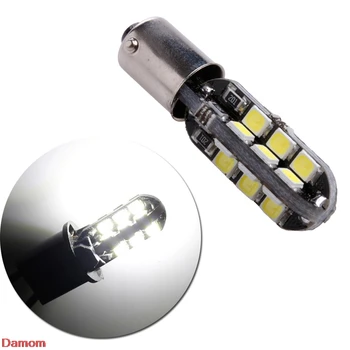 

1Pc BA9S 2835 24 LED Lightbulb Car License Plate Light Bulb Cool White DC 12V