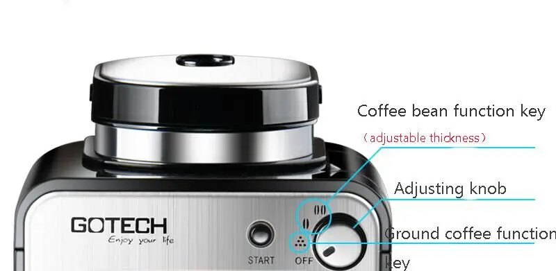 CM6686A 580 мл емкость 600 Вт полностью автоматическая кофемашина для дома бизнес нового поколения Интеллектуальная Индукционная кофемолка