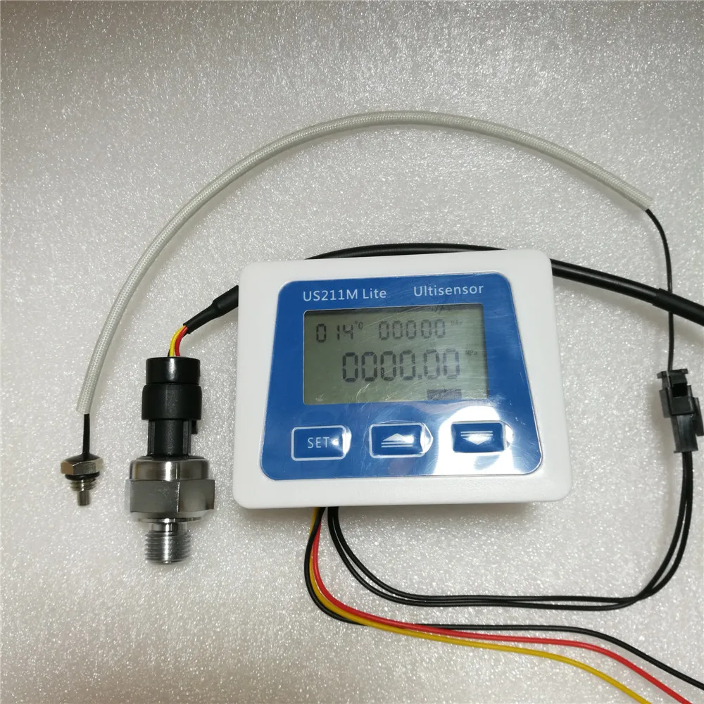 

US211M Lite Digital Pressure meter with Pressure sensor 0-1.2Mpa and temperature sensor 0-99 celsius