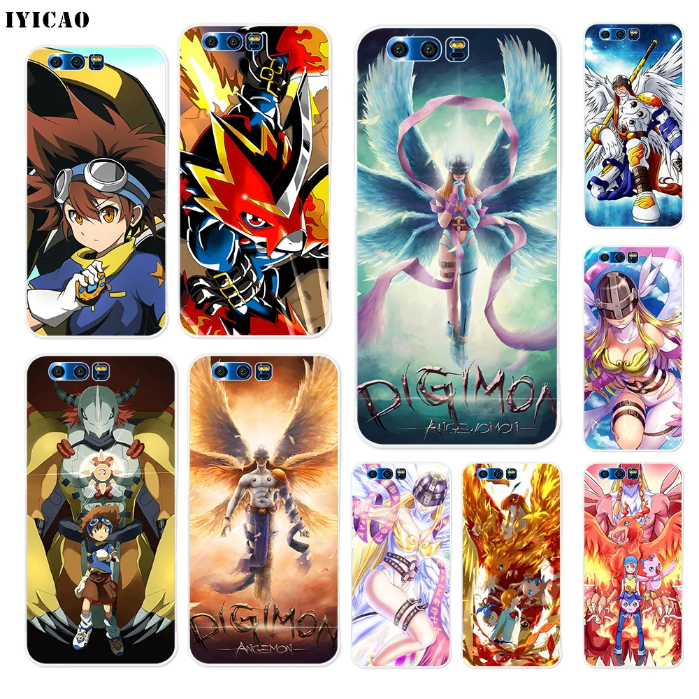 IYICAO Digimon Evolution Soft Silicone Case for Huawei Y9 Y7 Y6 Prime 2018 Honor 8C 8X 8 9 10 Lite 7X 7C 6A 7A Pro Cover | Мобильные