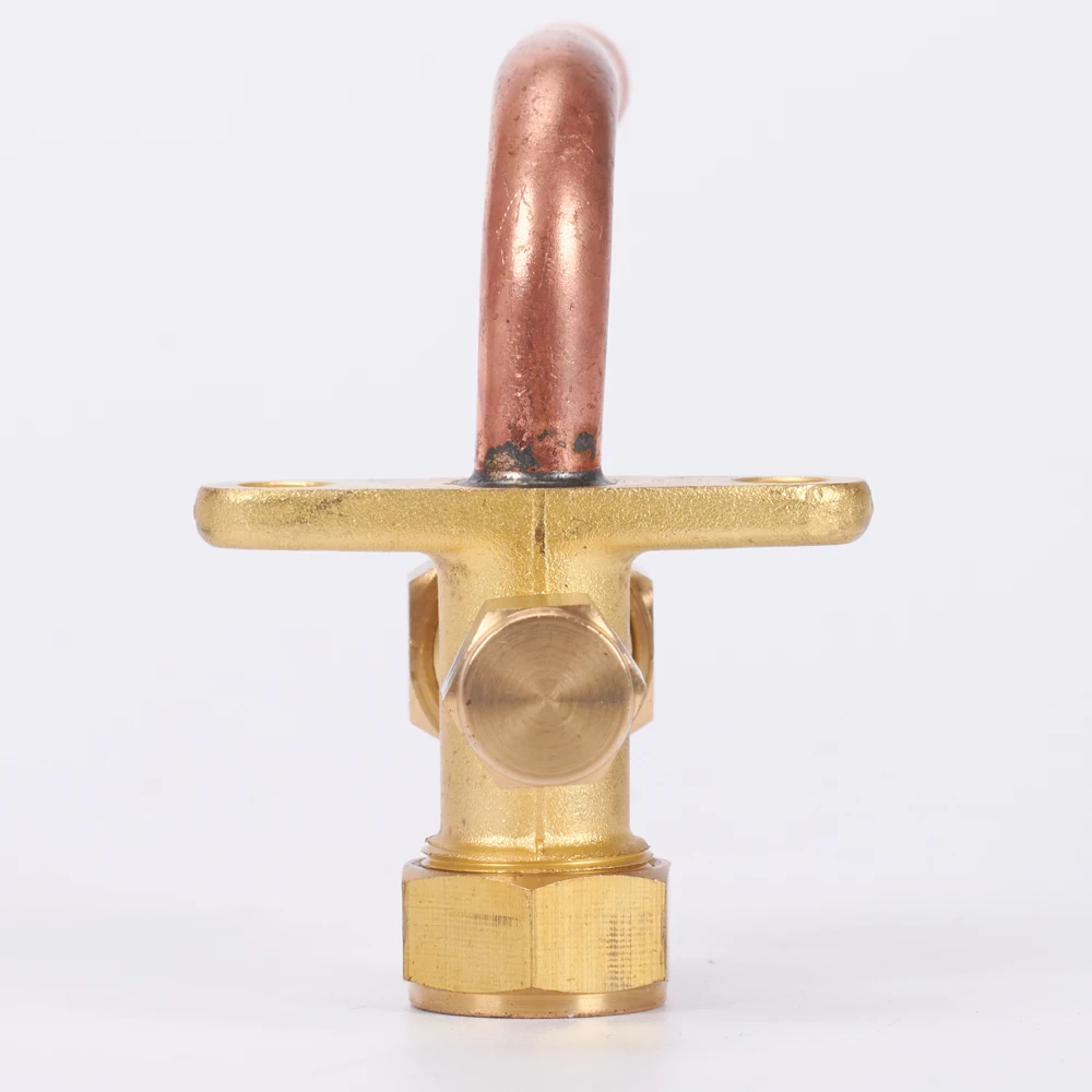 air conditioning high and low pressure three way valve copper right
