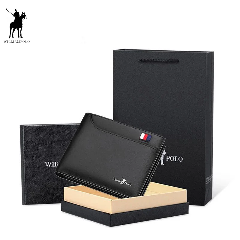 2019 Men's Slim Wallet Genuine Leather Mini Purse Casual Design Bifold Wallet Fashion Brand Short Small Pouch Gift PL181342 2019 Men's Slim Wallet Genuine Leather Mini Purse Casual Design Bifold Wallet Fashion Brand Short Small Pouch Gift PL181342