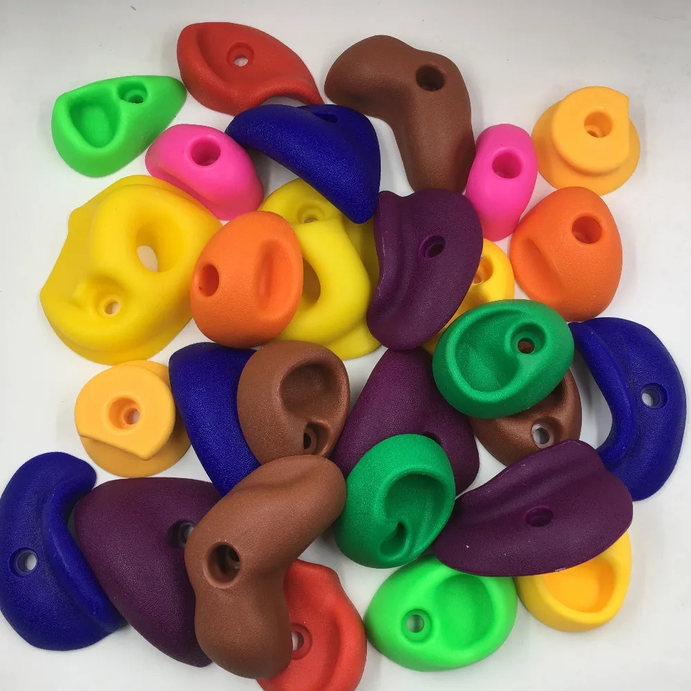 (With Screw) 28 & 20 Pcs/Set Plastic Rock Climbing Stone Wall Kit