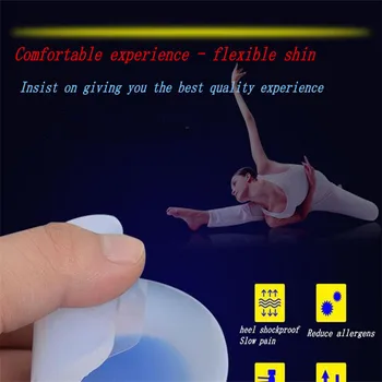 

10Pair Silicone massage the foot heel pad heel pad tendon bone fascia with massage pad foot heel stick