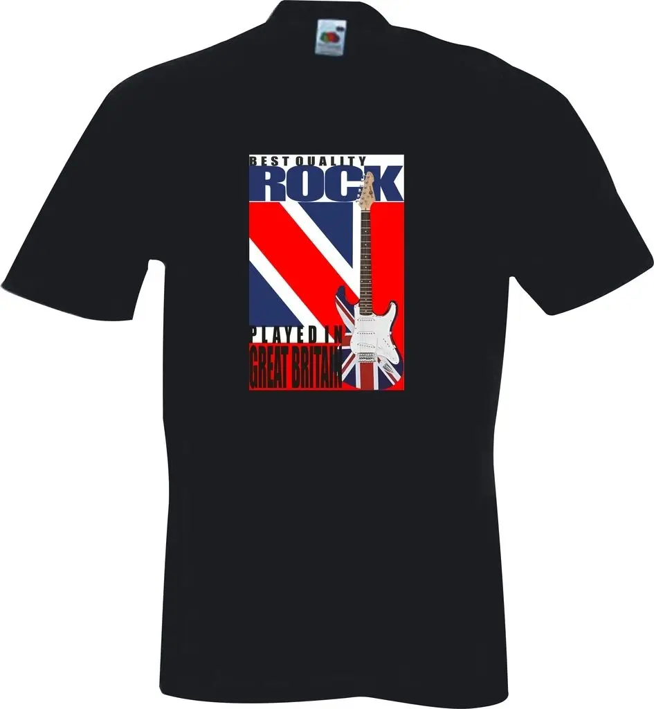 spesifikasi Kualitas Terbaik Rock Di Inggris Music Festival T Shirt Musim Panas Hip Hop Pria Tshirt Rock Unisex T Shirt fashion