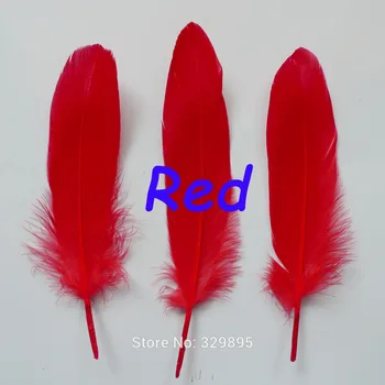 

Wholesale 1000Pcs DIY Natural plumas Goose Feathers Red plumes for Home Crafts Cosplay Decoration Clothing Shoes Hat Accessories