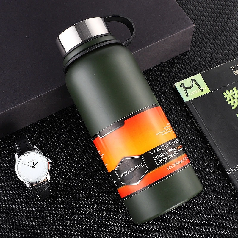 Large Capacity 1200ML 800ML Stainless Steel Space Insulation Sport Water Bottle Vaccum Flasks Thermo Travel Water Bottles