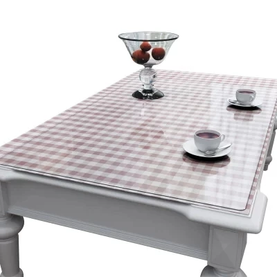 Глянцевые прозрачные ПВХ скатерти для декора дома, столовой толщиной 1,5 мм/2 мм/3 мм, водостойкие салфетки для стола