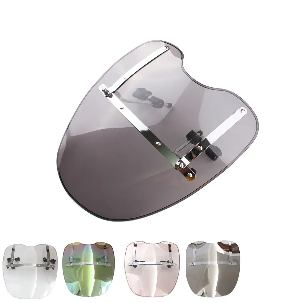 

5 Colors Windshield Screen Protector Double Bubble Universal for Harley Davidson Sportster Dyna Airflow Windproof Deflector