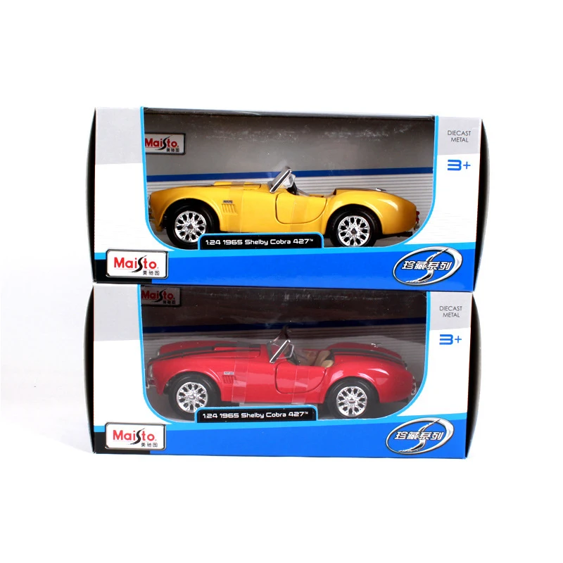 Maisto 1:24 1965 SHELBY COBRA 427 литая модель автомобиля металлическая машина детские игрушки