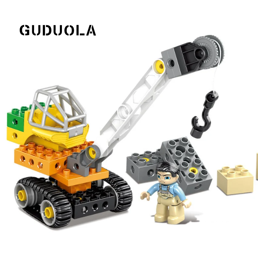 

GUDUOLA Technic Large Particles Building Blocks 0ctonauts City Bricks Engineering Vehicle for Children Gift