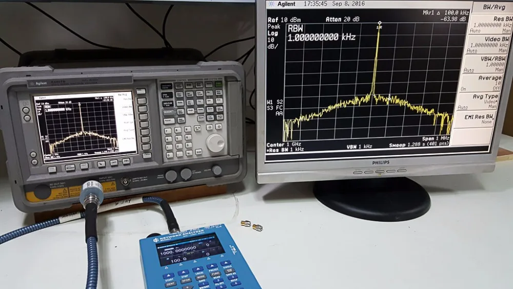 KC901V 6,8 GHz Векторный сетевой анализатор антенный линейный тестер стоячий волновой стол спектральный полевой силовой источник сигнала 9 k-7G