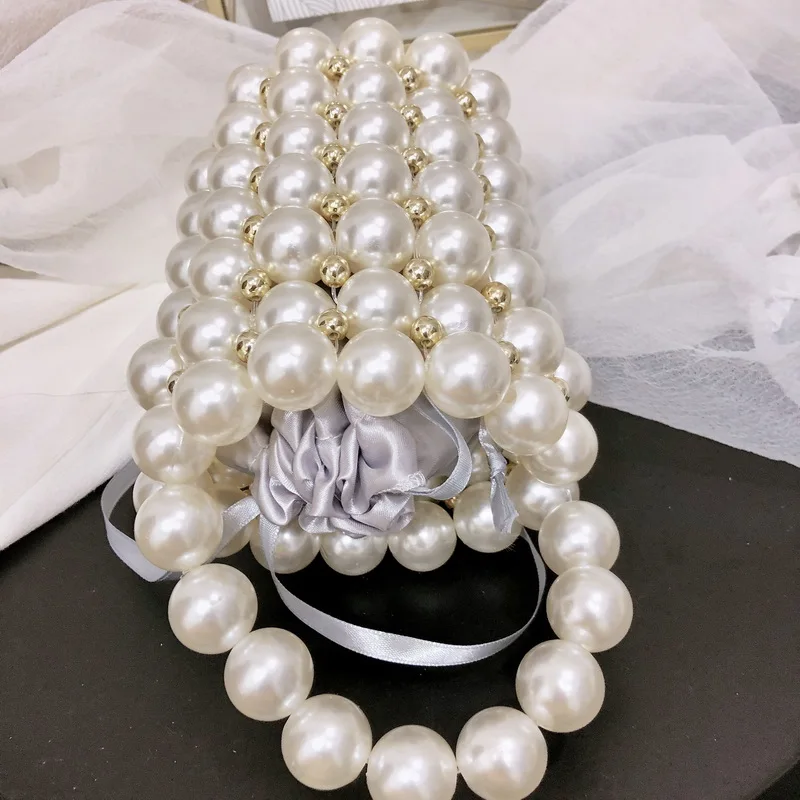 Skup Akrylowe perły torba zroszony rocznika wiadro skrzynki kobiety z tworzywa sztucznego wieczór party mała mini torebka 2019 lato luksusowa marka hurtownie