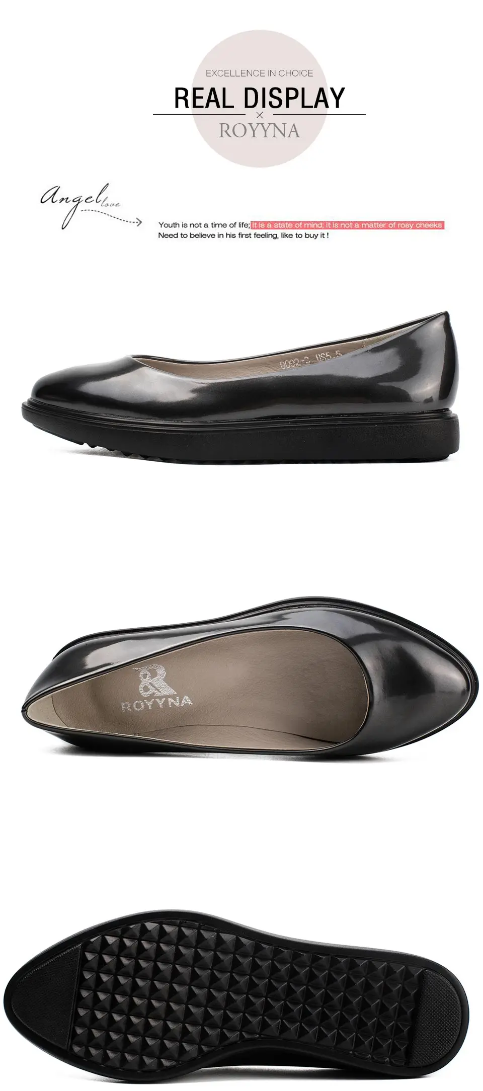 ROYYNA/Новое поступление; женские туфли в классическом стиле на плоской подошве; женские лоферы с острым носком; женская свадебная обувь без шнуровки; удобная обувь;