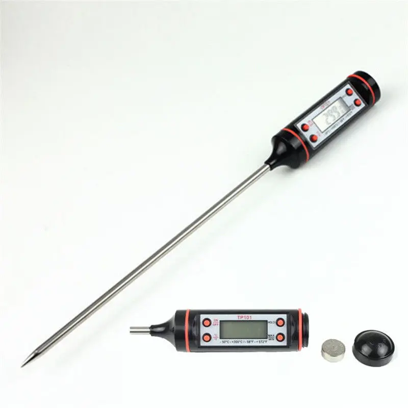

Digital Food Thermometer Probe Stainless Steel Probe Cooking Food Meat LCD Temperature Meter Kitchen Temperature Instrument