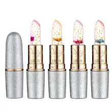 Бренд магия прозрачный натуральный красный Lip stick Температура Цвет изменить длительный увлажняющий крем цветок желе Помада Макияж