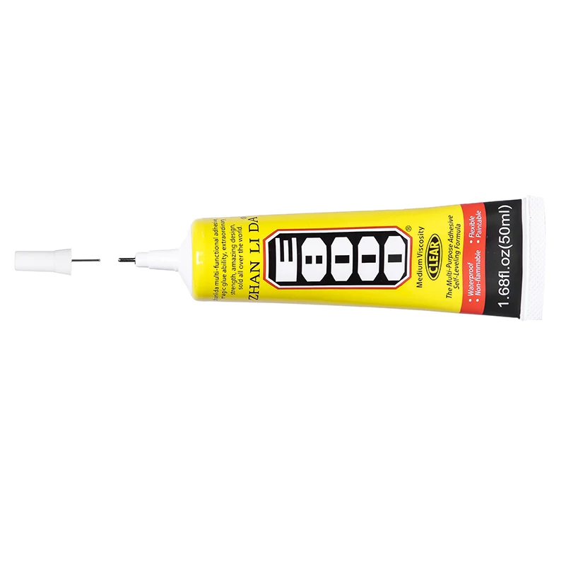 

50ml Liquid E8000 Glue Phone Touch Screen Metal Textile Cloth Adhesive E-8000 Epoxy Resin Craft UV Transparent Fabric Wood Bond