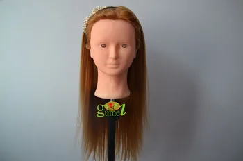 

Free Shipping 22" Corn Hot Dummy Head Model Head Hot Roll Hairdresser Mannequin Head Hairdressing Training Head For Salon School