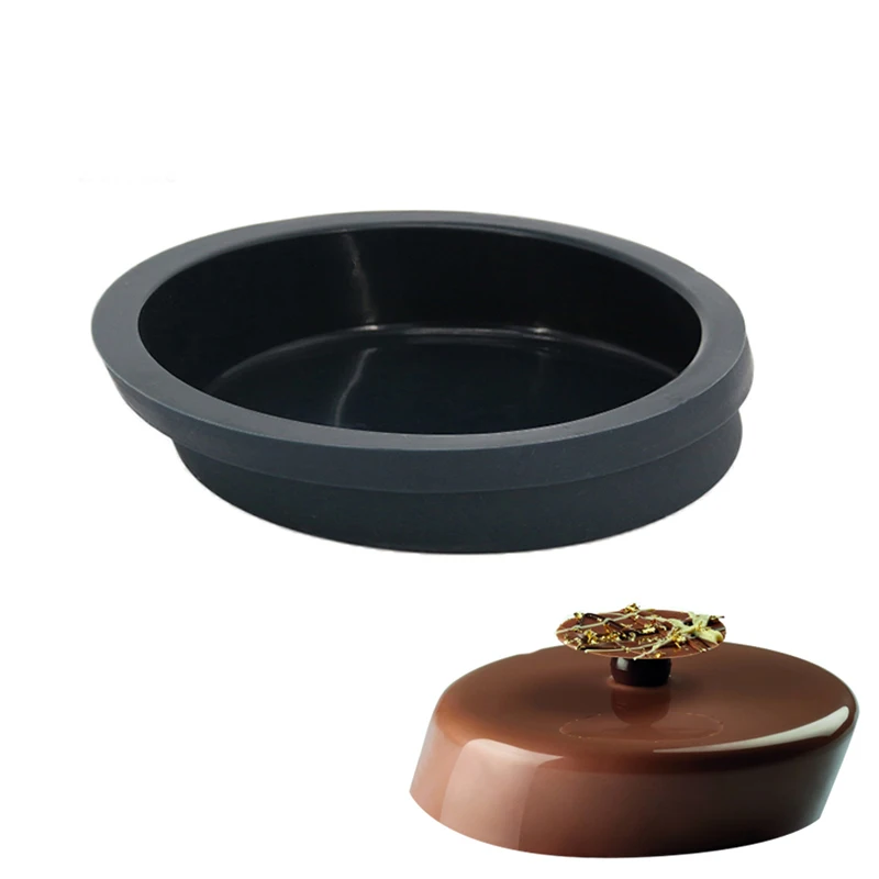 

DINIWELL 3D Oblique Cylinder Silicone Cake Decorating Mold For Cakes Chocolate Brownie Mousse Dessert Bakeware Pan Baking Tools