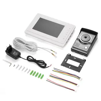 

100-240V Door Bell 7inch LCD Video Door Phone Doorbell Night Vision Camera Intercom for Home Office Security