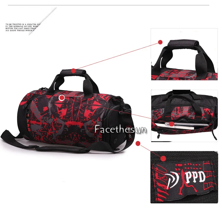 Womens mens travel gym sport bag DP7741-9