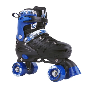 

Leather Roller Skates Double Line Skates 3 Colors Women Lady Adult White PU 4 Wheels Skating Shoes
